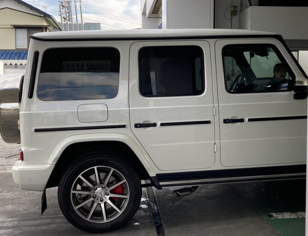 車に優しい【布ブラシ洗車機】メルセデスベンツ Gクラス(富塚SS)