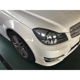 メルセデスベンツ　C350　マフラー溶接ご入庫