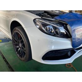 メルセデスベンツAMG　C63S　車検ご入庫